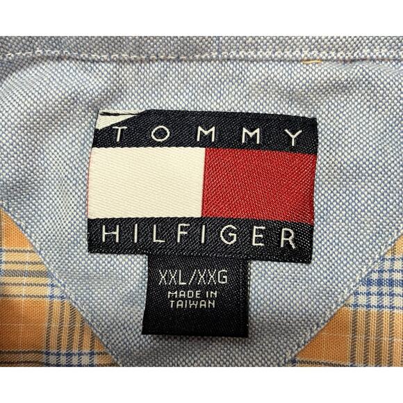 Tommy Hilfiger Short Sleeve Plaid Shirt Men’s Size 2XL - Picture 4 of 8